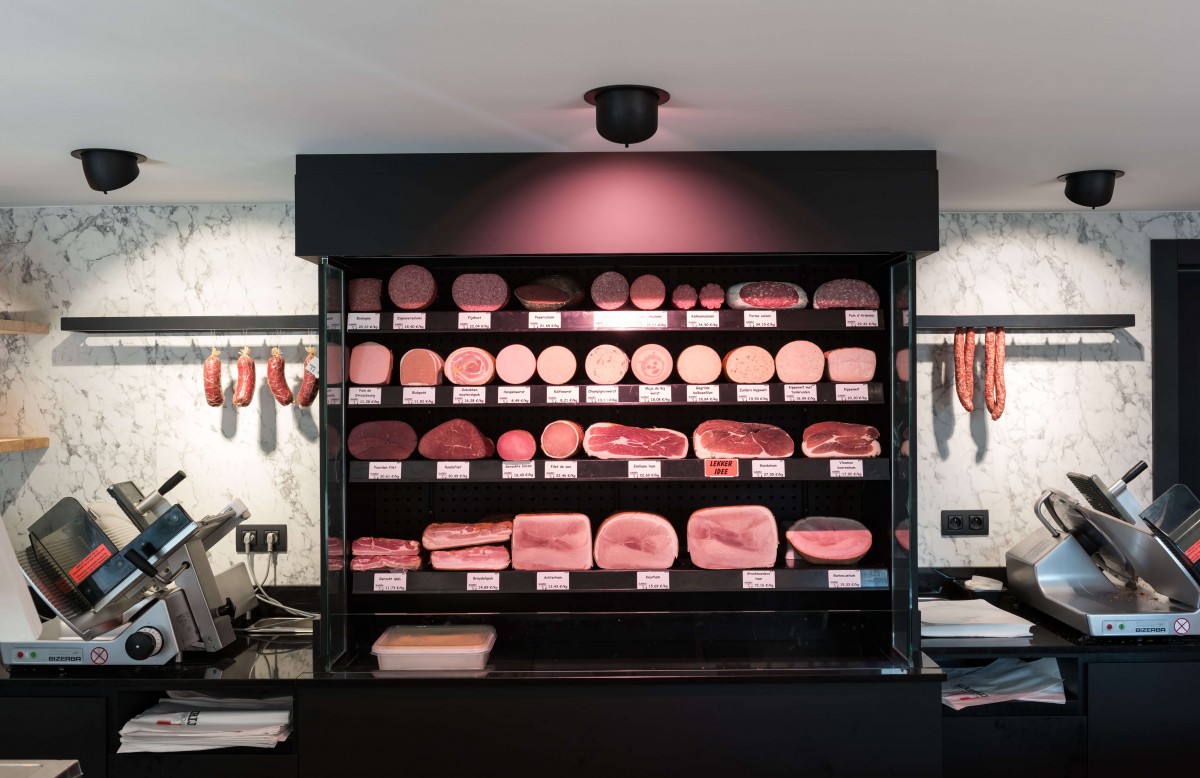 Charcuterie aan de toonbank